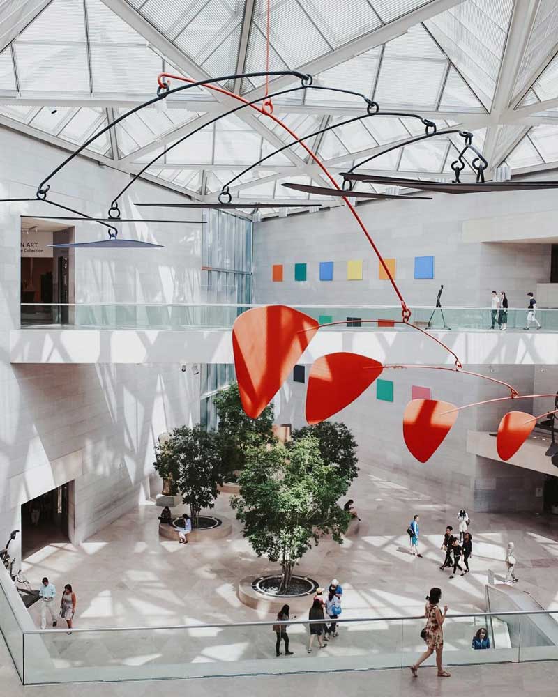 @dartavv - 국립 미술관 이스트 빌딩의 아트리움 - 워싱턴 DC 내셔널 몰의 무료 현대 미술관