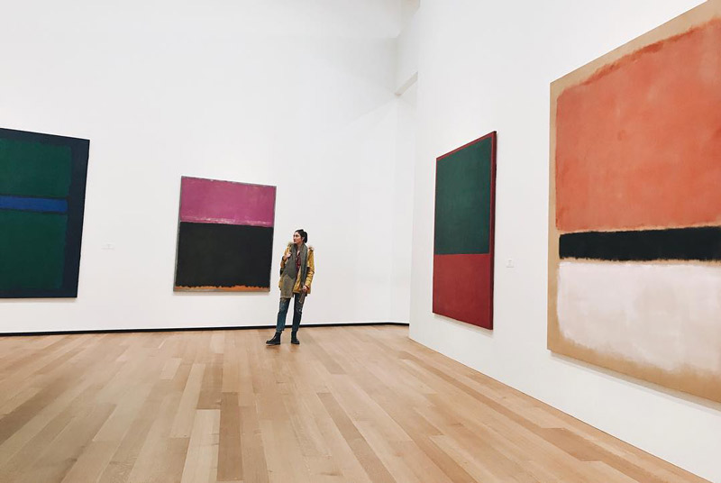 @sophauff-National Gallery of Art East Building의 Mark Rothko 작품-워싱턴 DC의 내셔널 몰에있는 무료 미술관