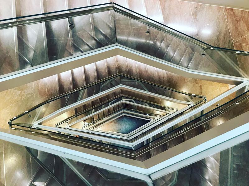 @tatimrqs - Tower stairs at National Gallery of Art East Building - Free museum on the National Mall