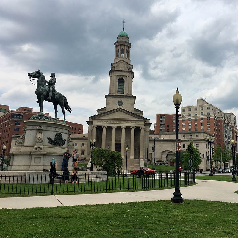 Thomas Circle in Downtown Washington DC