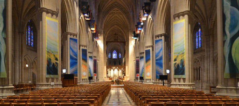 Interior da Catedral Nacional de Washington - Upper Northwest - Washington, DC
