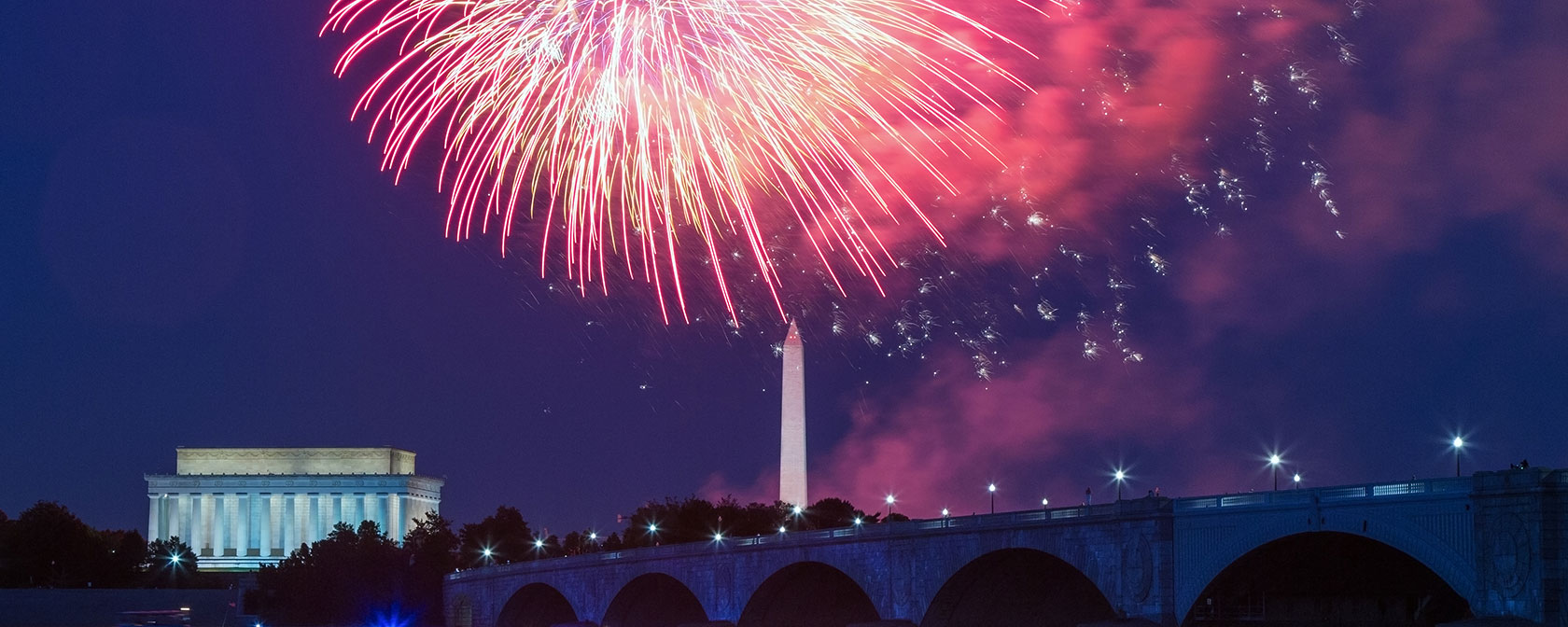 Fuochi d'artificio il 4 luglio su DC