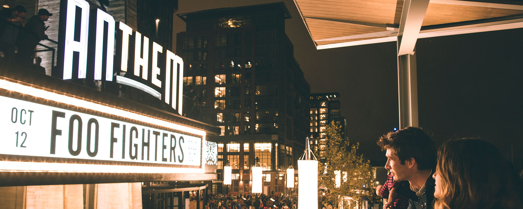 Anthem marquee sign at The Wharf