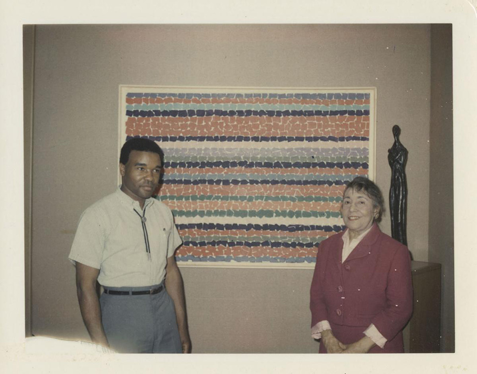 David C. Driskell und Alma Thomas an der Howard University, 1966