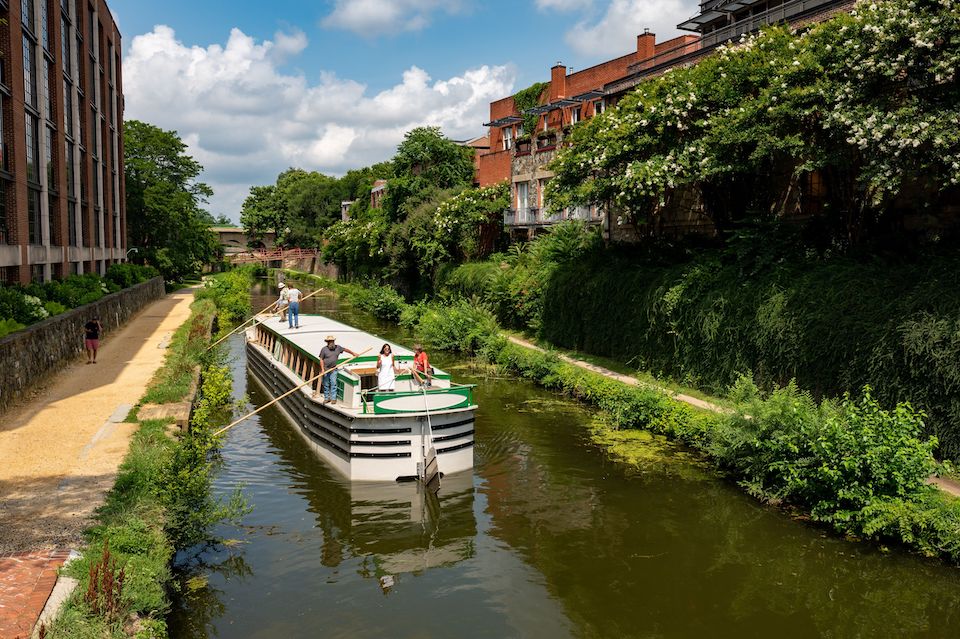 Giri in barca sul canale C&O di Georgetown