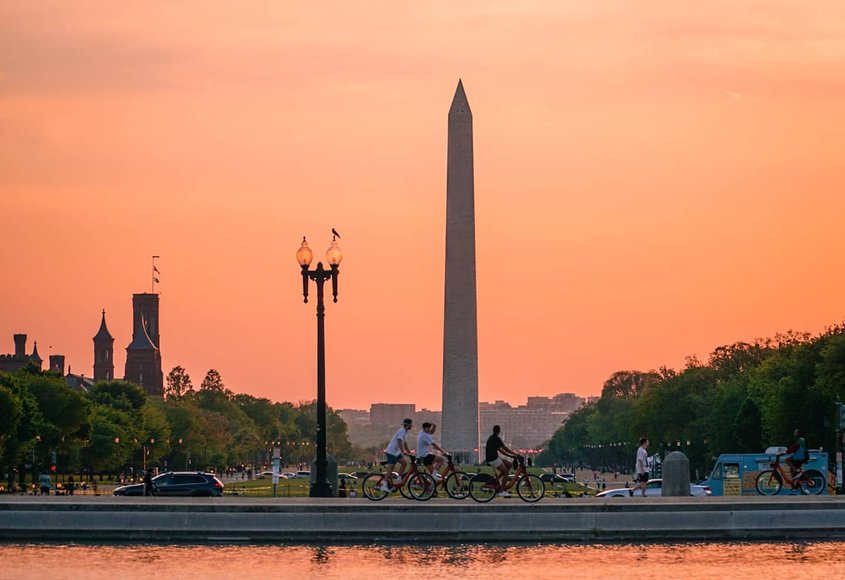 Biking through DC 