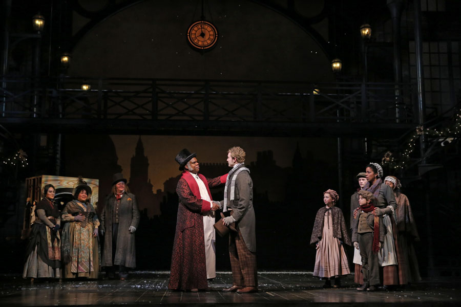 Photo taken of the stage production of A Christmas Carol