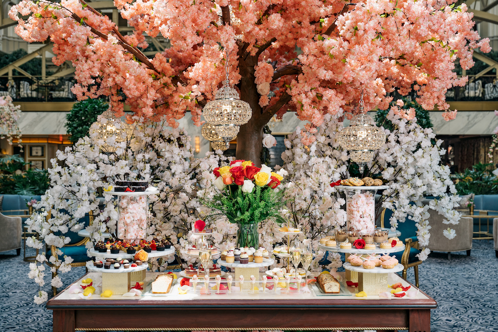 Waldorf Astoria Mother's Day Tea set up 