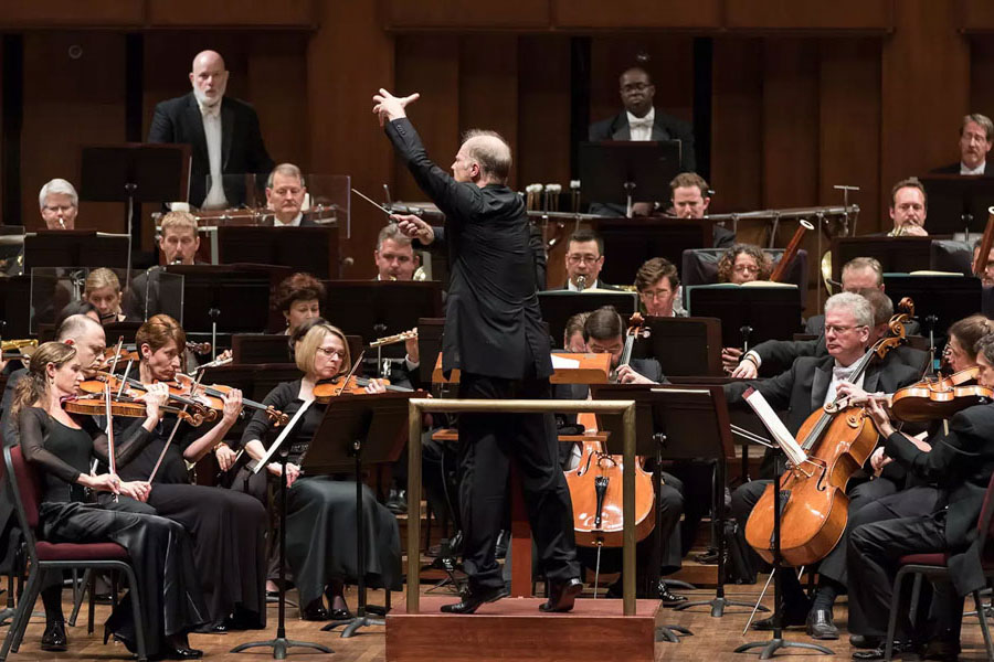 Foto dell'esecuzione della National Symphony Orchestra