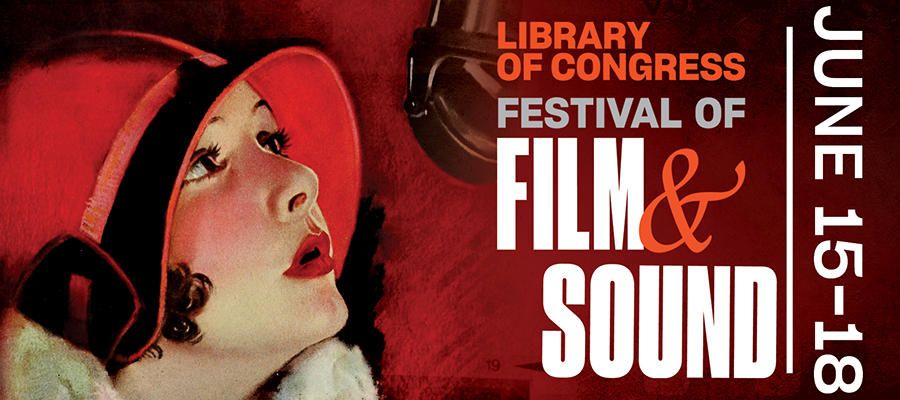 Graphique pour le Festival du film et du son de la Bibliothèque du Congrès