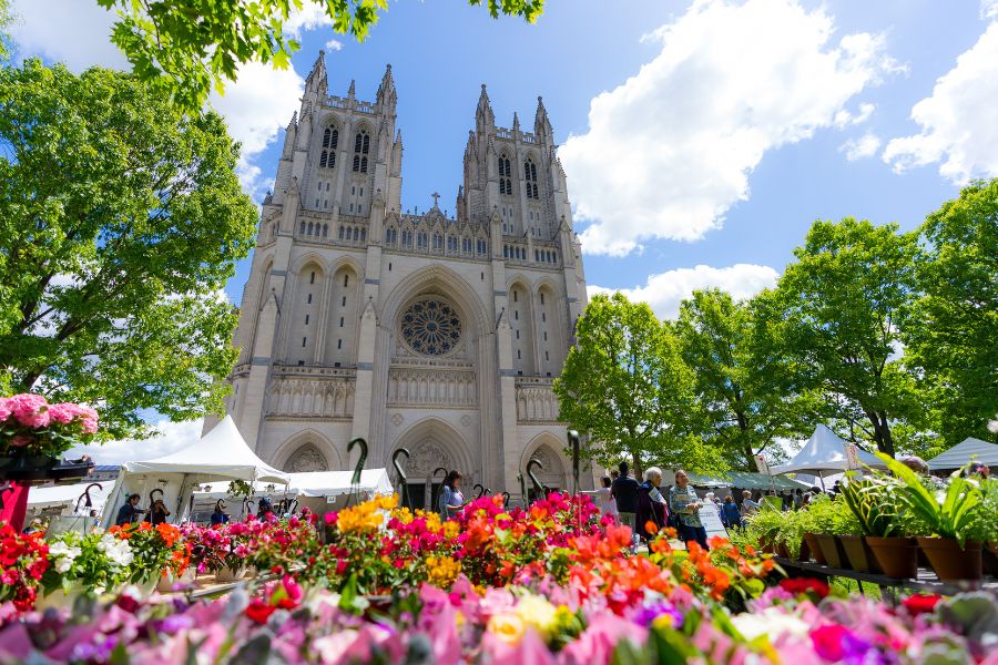 FlowerMart in der Nationalkathedrale