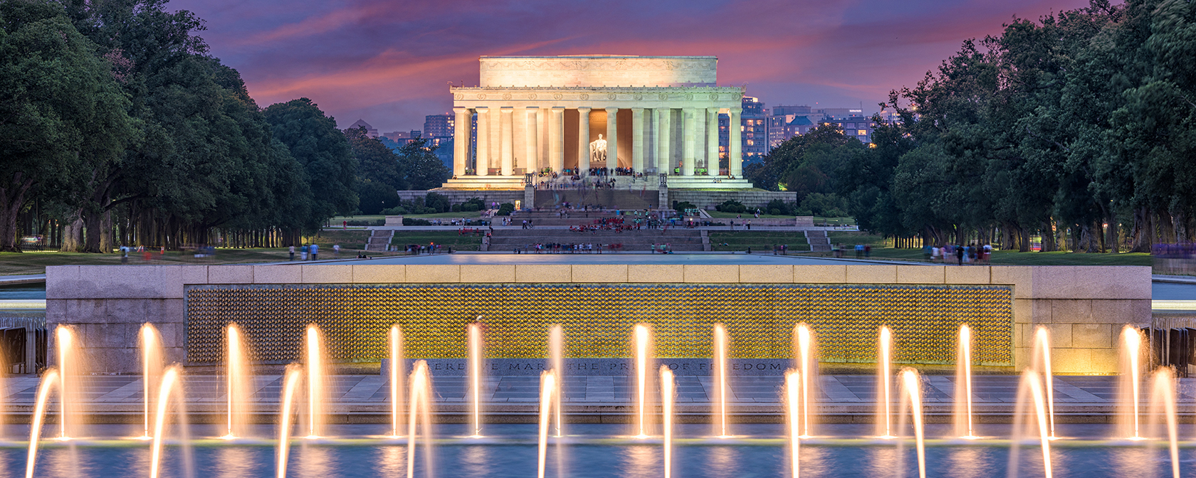 Monumento a Lincoln de noche
