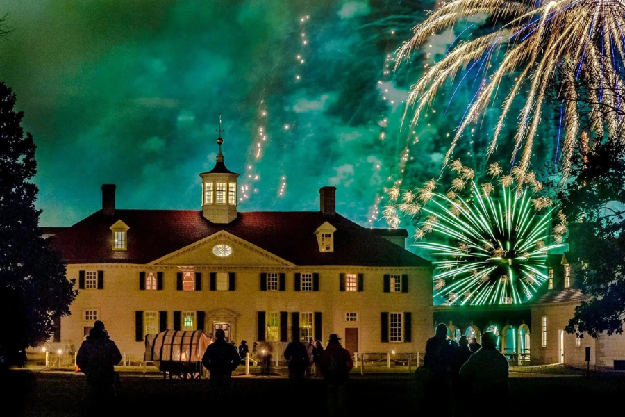 Feuerwerk in Mount Vernon