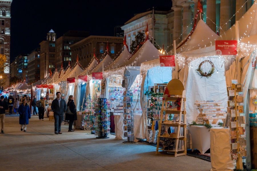 Mercado de vacaciones del centro