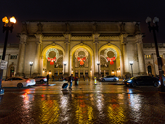 Union Station during holidays