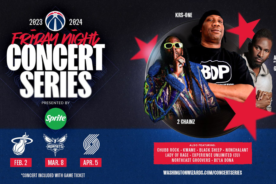 Friday Night concert Series for Washington Wizards graphic 