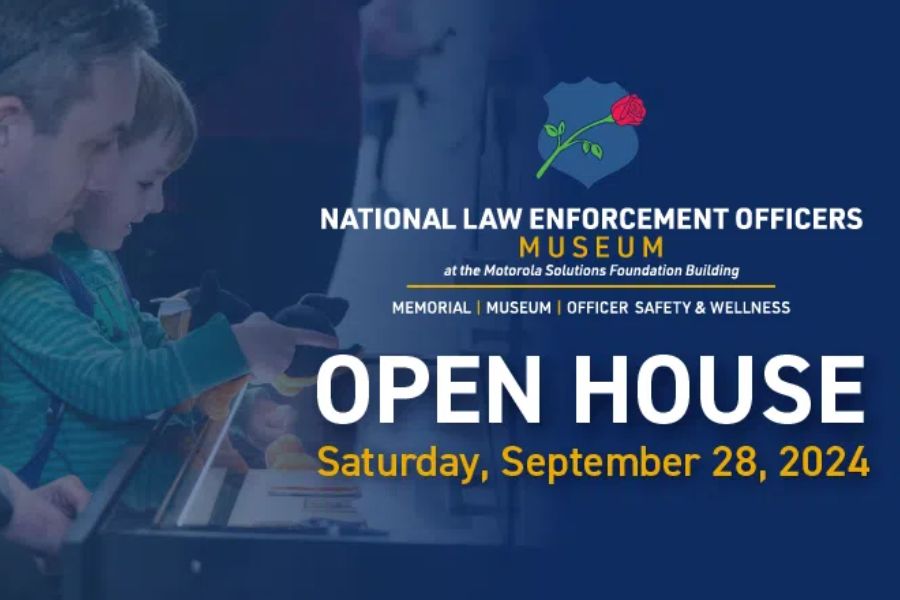 Graphic for National Law Enforcement Museum Open House, Saturday, September 28, 2024