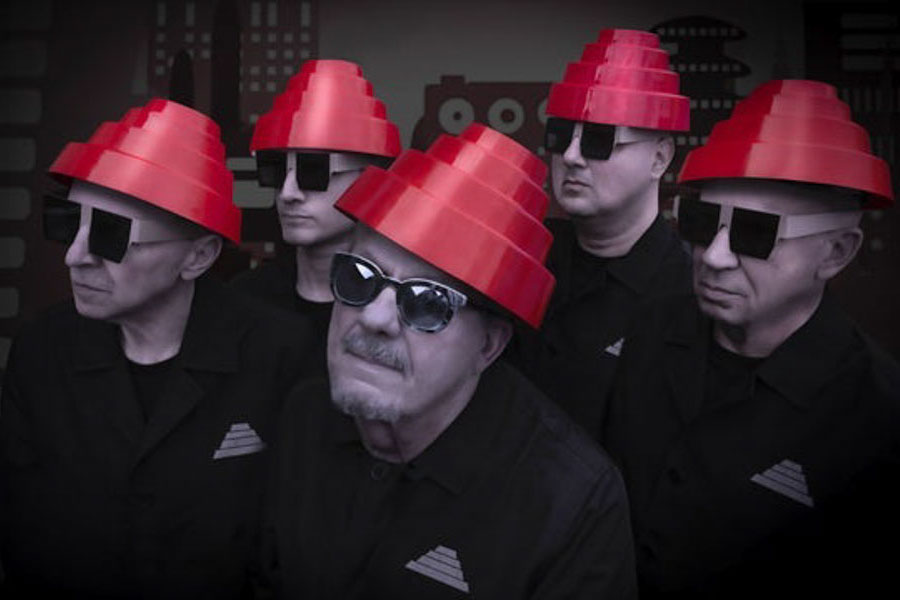 Group photo of the band DEVO