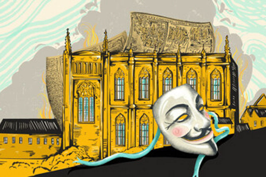 Graphic artwork for 'Kings and Commonwealth' production 
