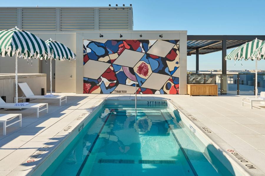 Outdoor pool from Arlo Washington DC