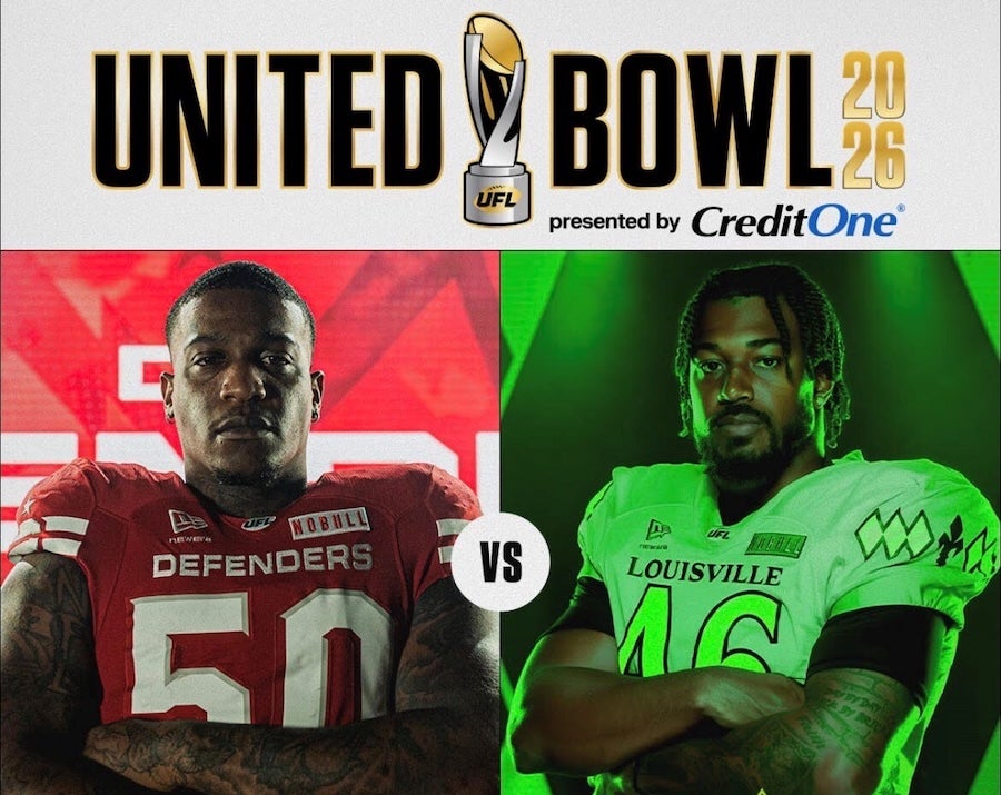 United Bowl 2026 DC Defenders vs Louisville Kings
