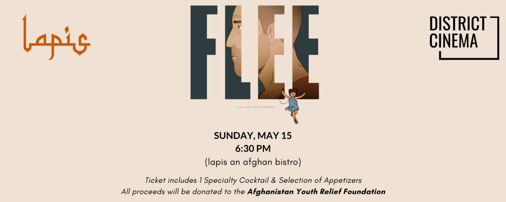 FLEE Screening + Fundraiser for the Afghanistan Youth Relief Foundation - Vimarsana News