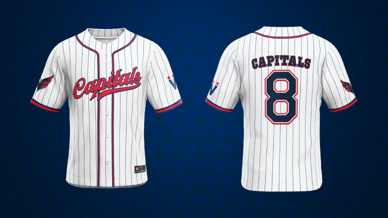 washington capitals baseball jersey