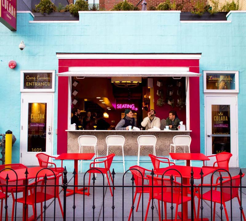 @adriennenbruce-14 번가 Colada Shop의 파티오-워싱턴 DC에서 야외 식사를 할 수있는 곳