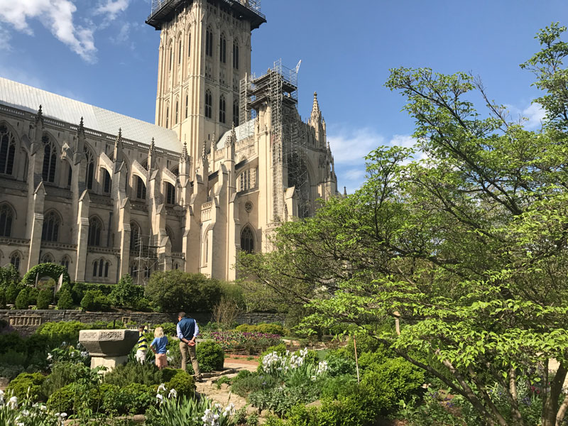 Family at Washington National Cathedral in Upper NW - Family-Friendly Things to Do in Washington, DC