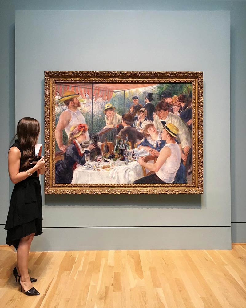 @aquinsta - Renoirs Luncheon der Boating Party in der Phillips Collection - Art Museum in Washington, DC