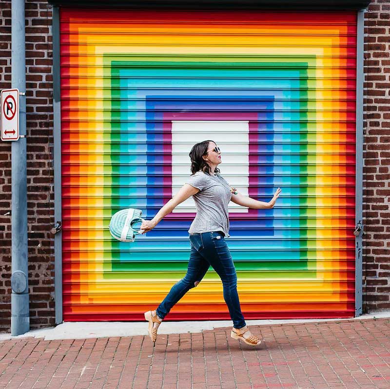 @beautifulpaper - 'LOVE' mural in Shaw's Blagden Alley - Colorful things to do in Washington, DC