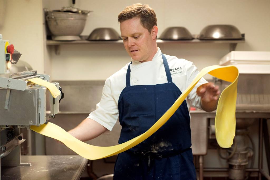 Koch macht Pasta in Urbana - Lebensmittelbezogene Aktivitäten für Tagungen und Kongresse in Washington, DC