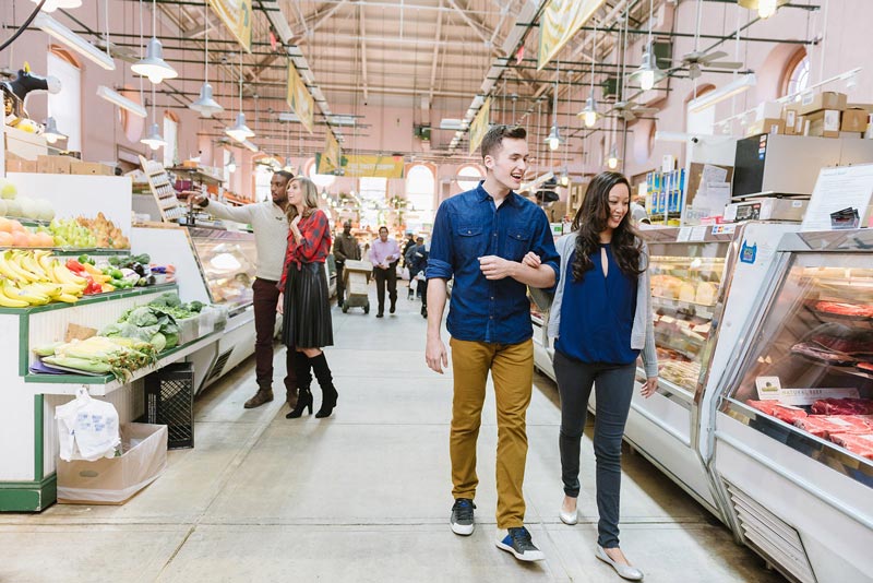 Couples shopping at Eastern Market on Capitol Hill - Things to do in Washington, DC