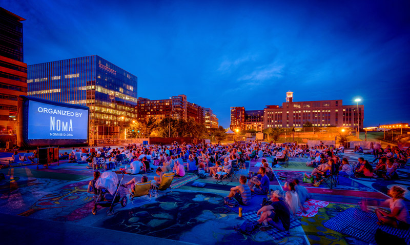 NoMa Summer Screen - Films d'été en plein air à Washington, DC