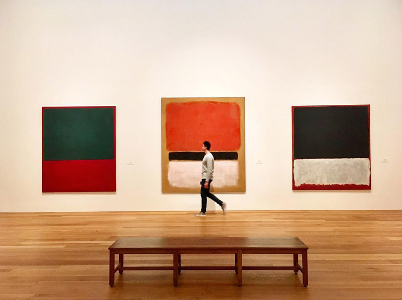 @cruisinpanda - Mark Rothko paintings at the National Gallery of Art East Building - Free modern art museum in Washington, DC