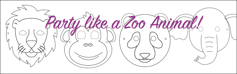 Atividade de máscaras de zoológico