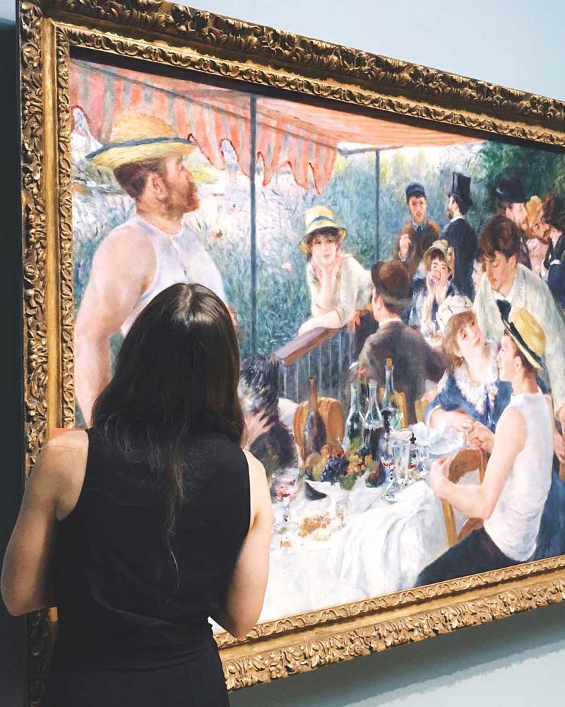 @eviienne - Almoço de Renoir da Festa de Barco na Coleção Phillips em Dupont Circle - Museu de Arte em Washington, DC