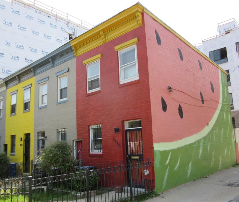 The Watermelon House on Q Street near Logan Circle - Instagrammable places in Washington, DC