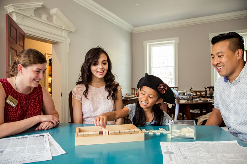 Family at Gadsby's Tavern Museum in Alexandria, Virginia - Historic things to do near Washington, DC