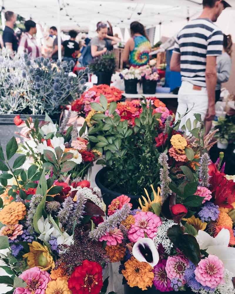 @georgeworldpeace - Flores y productos agrícolas en el mercado de agricultores de la calle 14 y U - Los mejores mercados de Washington, DC
