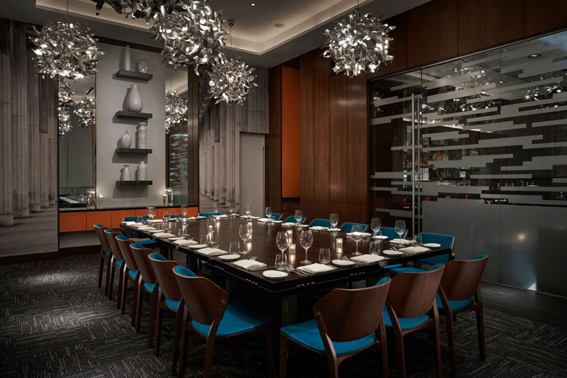 Sala de jantar privativa no Modena - Jantar em grupo em restaurantes de Washington, DC