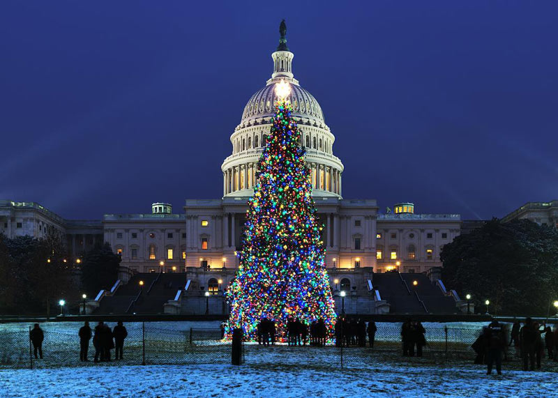 visit washington dc at christmas