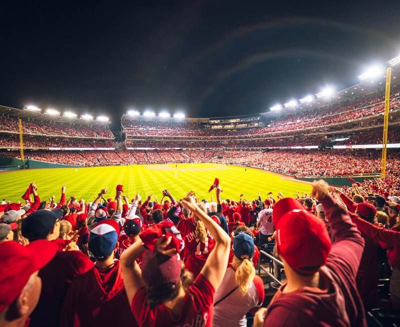@jtg_f0t0 - Fans celebrating a Washington Nationals baseball game playoff win - Major League Baseball in Washington, DC