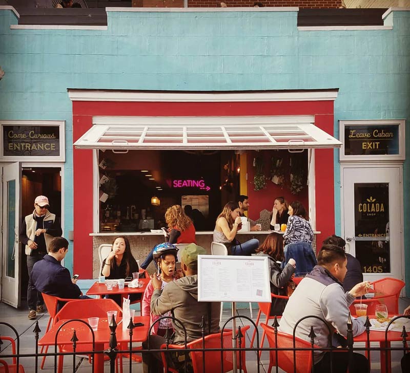 @julwriter - Pátio externo na Colada Shop perto da U Street - Café, restaurante e bar em Washington, DC