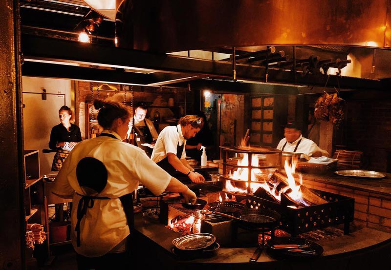 @kidcass - Open fire in kitchen at Maydan - The best restaurants in Washington, DC