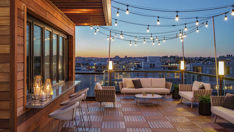 Rooftop at the Viceroy Mason and Rook Hotel - Outdoor meeting venues in Washington, DC
