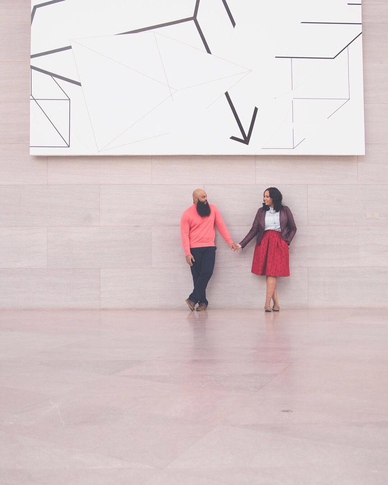 @leanilaphotos - Paar im Ostgebäude der National Gallery of Art in der National Mall - Free Modern Art Museum in Washington, DC