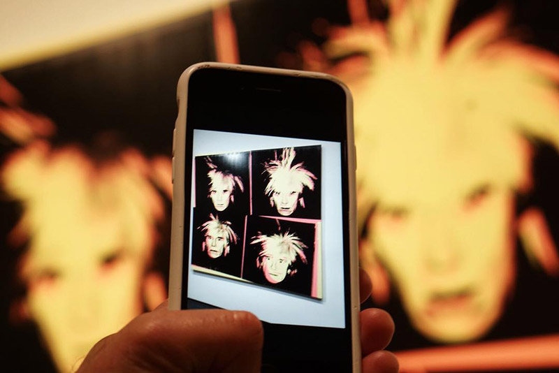 @llkoolwhip - Andy Warhol's Digital Self Portrait at the National Gallery of Art - Modern art museum in Washington, DC