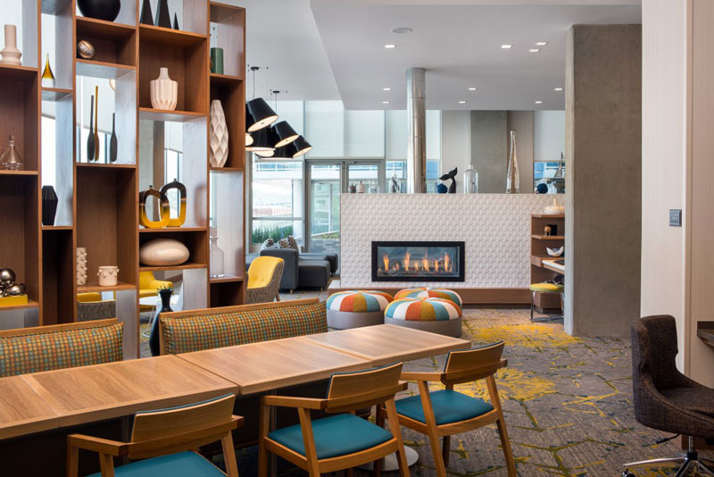 Lounge no Residence Inn Capitol Hill-Navy Yard - Hotéis para fãs de esportes em Washington, DC
