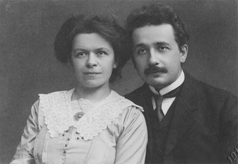 Einstein and his wife, Mileva Maric play at ExPats theatre in DC